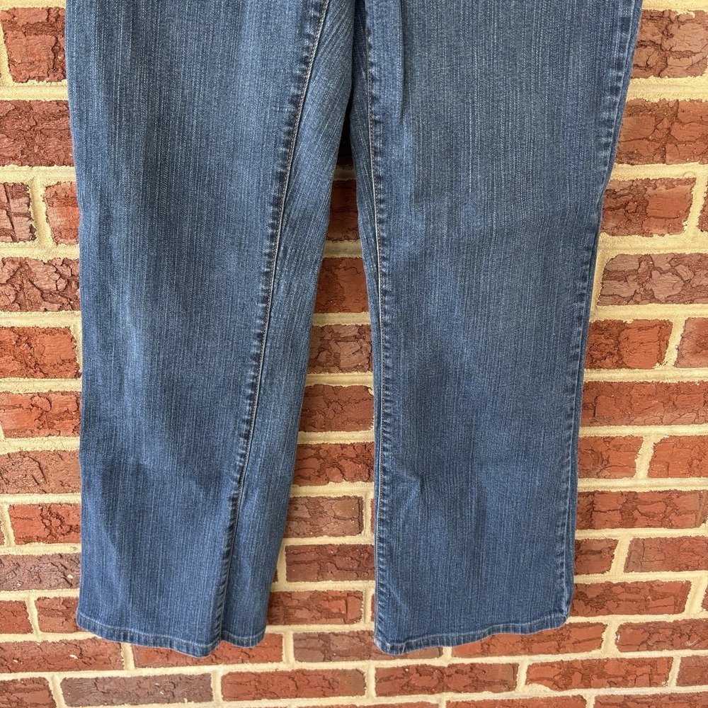 NYDJ Tummy Tuck High Rise Bootcut Jeans Womens 8 Dark Wash 30X30 Made in USA - Picture 3 of 9